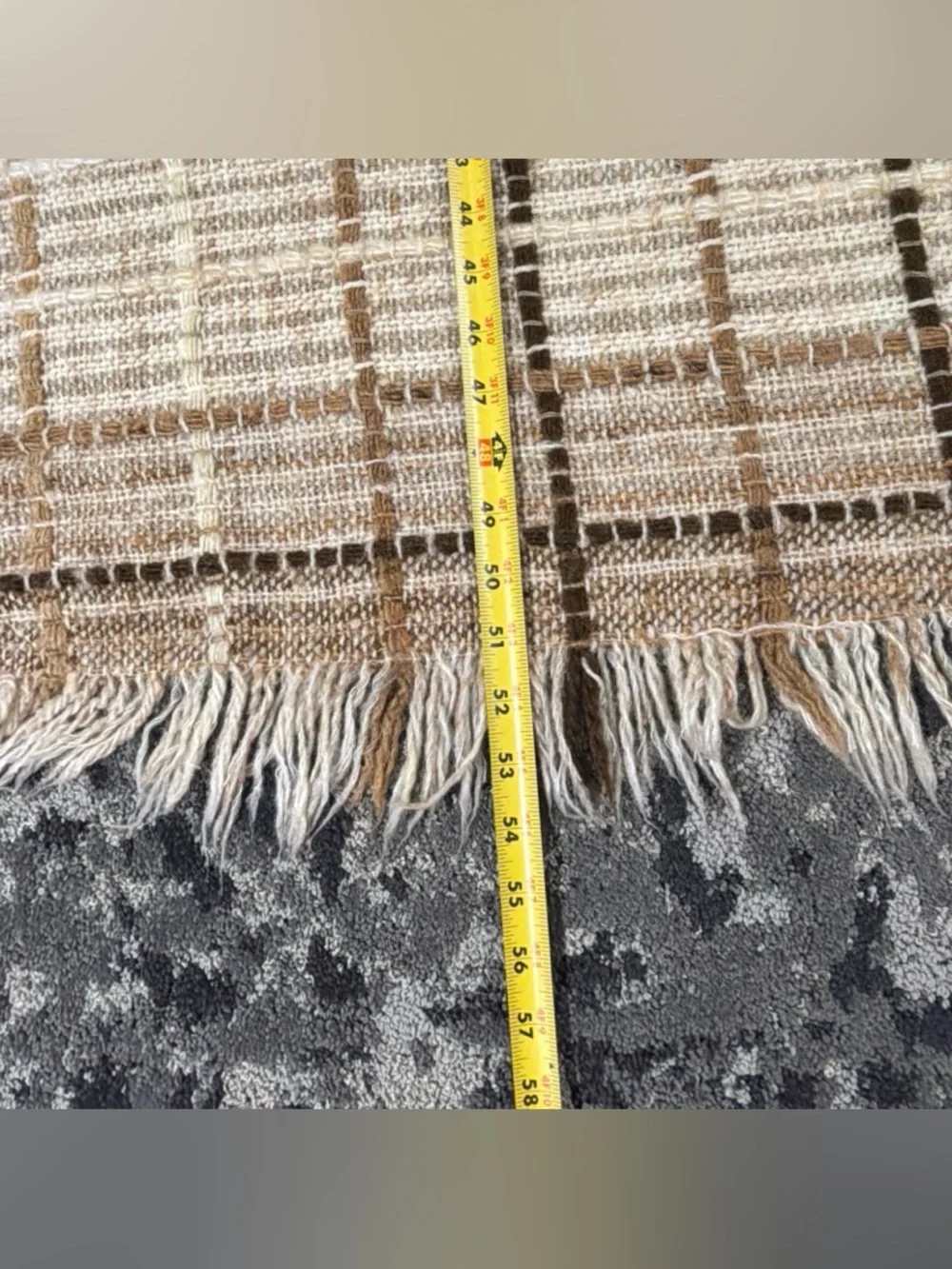 Vtg Tapestries Ireland By Helena Ruuth Woven Wool Fringe‎ Throw Blanket 54x36”